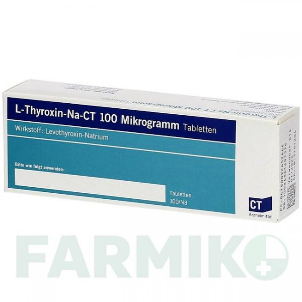 Л ТИРОКСИН (L THYROXIN) 100 мкг таблетки 100 шт - Левотироксин ABZ PHARMA