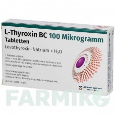 Л ТИРОКСИН (L THYROXIN) 100 мкг таблетки 100 шт - Левотироксин BERLIN-CHEMIE