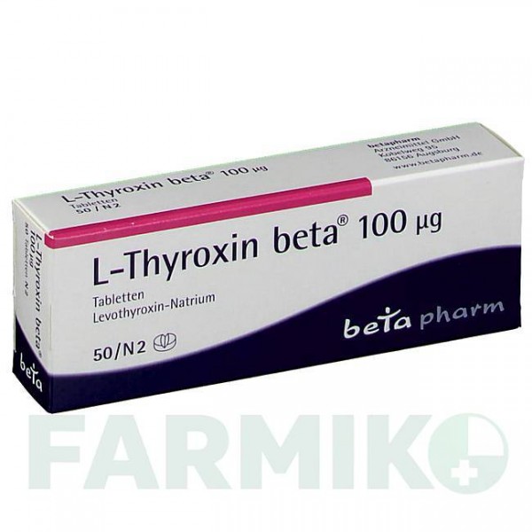Л ТИРОКСИН (L THYROXIN) 100 мкг таблетки 50 шт - Левотироксин BETAPHARM