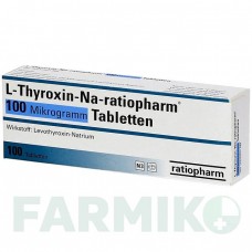 Л ТИРОКСИН (L THYROXIN) 100 мкг таблетки 100 шт - Левотироксин RATIOPHARM