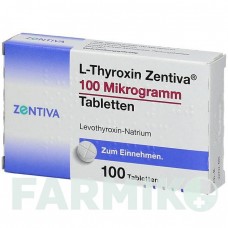 Л ТИРОКСИН (L THYROXIN) 100 мкг таблетки 100 шт - Левотироксин ZENTIVA