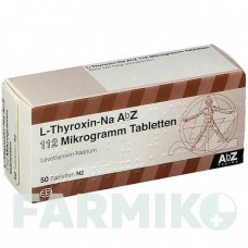 Л ТИРОКСИН (L THYROXIN) 112 мкг таблетки 50 шт - Левотироксин ABZ PHARMA