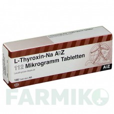 Л ТИРОКСИН (L THYROXIN) 112 мкг таблетки 100 шт - Левотироксин ABZ PHARMA