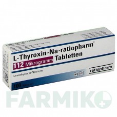 Л ТИРОКСИН (L THYROXIN) 112 мкг таблетки 100 шт - Левотироксин RATIOPHARM