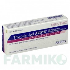 Л ТИРОКСИН (L THYROXIN) 125 мкг/150 мкг таблетки 50 шт - Левотироксин, Йодид калия ARISTO PHARMA