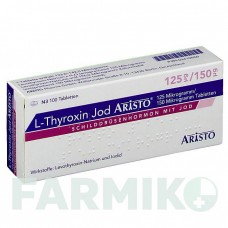 Л ТИРОКСИН (L THYROXIN) 125 мкг/150 мкг таблетки 100 шт - Левотироксин, Йодид калия ARISTO PHARMA