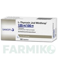 Л ТИРОКСИН (L THYROXIN) 125 мкг/150 мкг таблетки 100 шт - Левотироксин, Йодид калия SANOFI