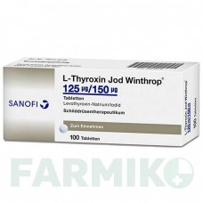 Л ТИРОКСИН (L THYROXIN) 125 мкг/150 мкг таблетки 100 шт - Левотироксин, Йодид калия SANOFI