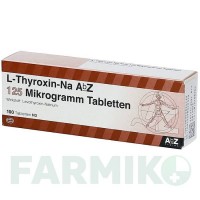Л ТИРОКСИН (L THYROXIN) 125 мкг таблетки 100 шт - Левотироксин ABZ PHARMA