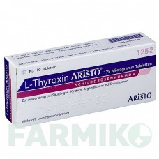 Л ТИРОКСИН (L THYROXIN) 125 мкг таблетки 100 шт - Левотироксин ARISTO PHARMA