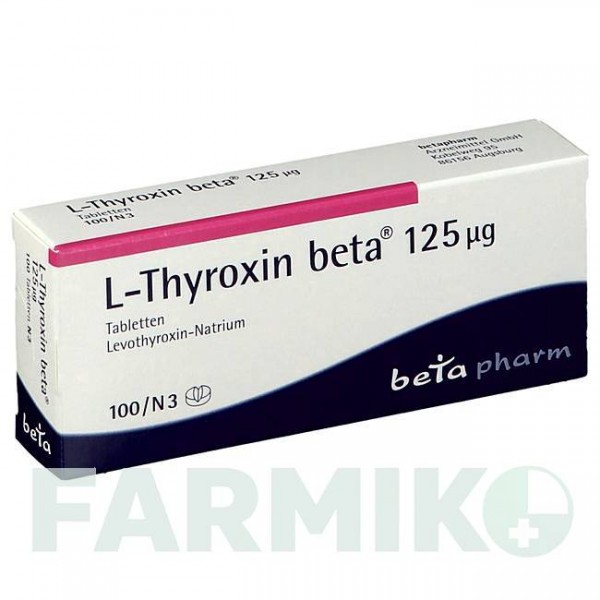 Л ТИРОКСИН (L THYROXIN) 125 мкг таблетки 100 шт - Левотироксин BETAPHARM