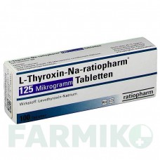 Л ТИРОКСИН (L THYROXIN) 125 мкг таблетки 100 шт - Левотироксин RATIOPHARM