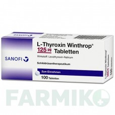 Л ТИРОКСИН (L THYROXIN) 125 мкг таблетки 100 шт - Левотироксин SANOFI