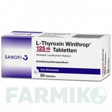 Л ТИРОКСИН (L THYROXIN) 125 мкг таблетки 50 шт - Левотироксин SANOFI