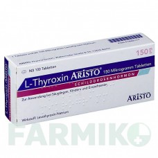 Л ТИРОКСИН (L THYROXIN) 150 мкг таблетки 100 шт - Левотироксин ARISTO PHARMA