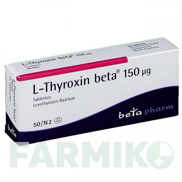 Л ТИРОКСИН (L THYROXIN) 150 мкг таблетки 50 шт - Левотироксин BETAPHARM