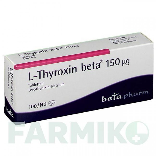 Л ТИРОКСИН (L THYROXIN) 150 мкг таблетки 100 шт - Левотироксин BETAPHARM