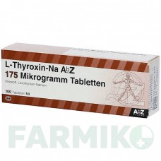 Л ТИРОКСИН (L THYROXIN) 175 мкг таблетки 100 шт - Левотироксин ABZ PHARMA