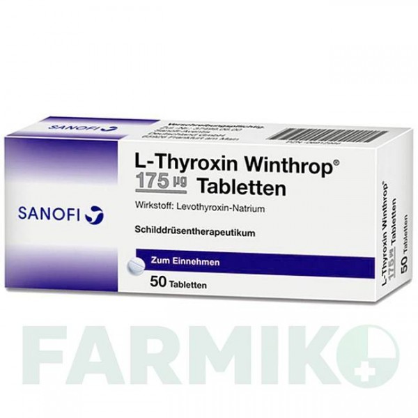 Л ТИРОКСИН (L THYROXIN) 175 мкг таблетки 50 шт - Левотироксин SANOFI