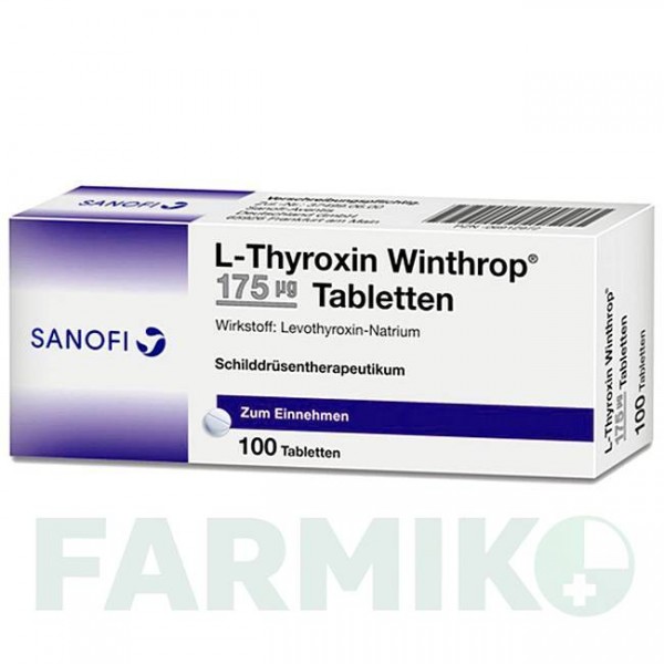 Л ТИРОКСИН (L THYROXIN) 175 мкг таблетки 100 шт - Левотироксин SANOFI