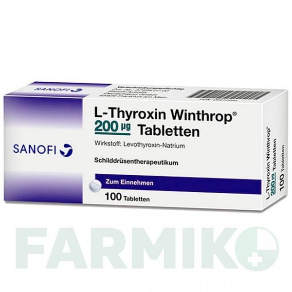 Л ТИРОКСИН (L THYROXIN) 200 мкг таблетки 100 шт - Левотироксин SANOFI