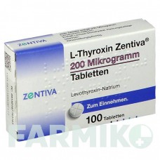 Л ТИРОКСИН (L THYROXIN) 200 мкг таблетки 100 шт - Левотироксин ZENTIVA