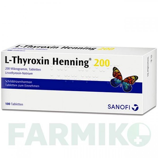 Л ТИРОКСИН (L THYROXIN) 200 таблетки 100 шт - Левотироксин SANOFI