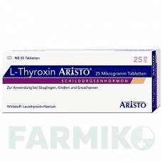 Л ТИРОКСИН (L THYROXIN) 25 мкг таблетки 50 шт - Левотироксин ARISTO PHARMA