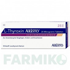 Л ТИРОКСИН (L THYROXIN) 25 мкг таблетки 100 шт - Левотироксин ARISTO PHARMA