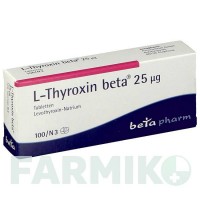 Л ТИРОКСИН (L THYROXIN) 25 мкг таблетки 100 шт - Левотироксин BETAPHARM