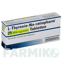 Л ТИРОКСИН (L THYROXIN) 25 мкг таблетки 50 шт - Левотироксин RATIOPHARM