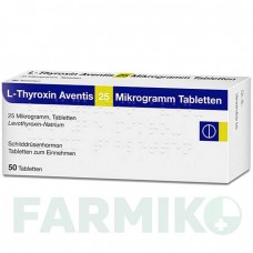 Л ТИРОКСИН (L THYROXIN) 25 мкг таблетки 100 шт - Левотироксин SANOFI