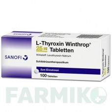 Л ТИРОКСИН (L THYROXIN) 25 мкг таблетки 100 шт - Левотироксин SANOFI
