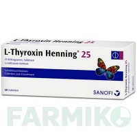 Л ТИРОКСИН (L THYROXIN) 25 таблетки 50 шт - Левотироксин SANOFI