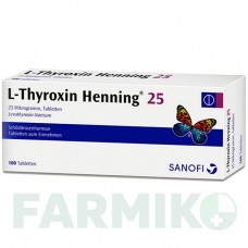 Л ТИРОКСИН (L THYROXIN) 25 таблетки 100 шт - Левотироксин SANOFI