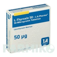 Л ТИРОКСИН (L THYROXIN) 50 таблетки 50 шт - Левотироксин 1 A PHARMA