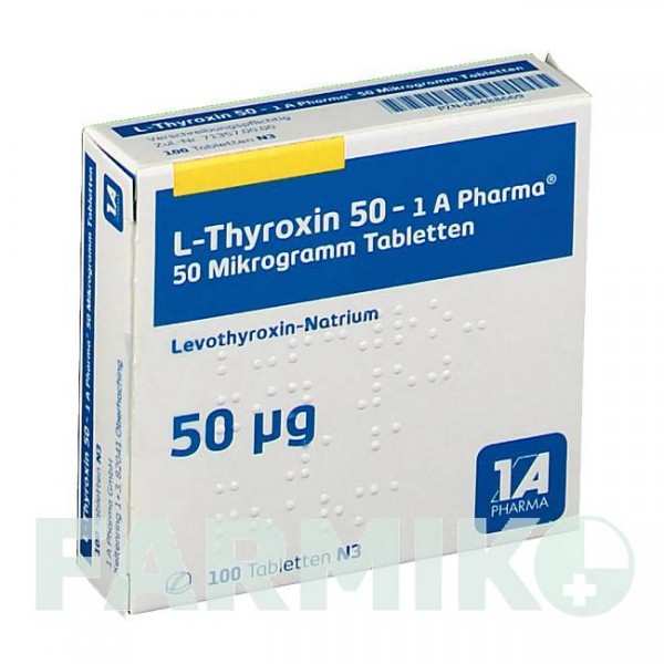 Л ТИРОКСИН (L THYROXIN) 50 таблетки 100 шт - Левотироксин 1 A PHARMA