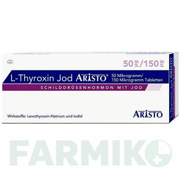Л ТИРОКСИН (L THYROXIN) 50 мкг/150 мкг таблетки 100 шт - Левотироксин, Йодид калію ARISTO PHARMA