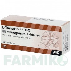 Л ТИРОКСИН (L THYROXIN) 50 мкг таблетки 50 шт - Левотироксин ABZ PHARMA
