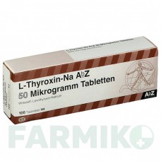 Л ТИРОКСИН (L THYROXIN) 50 мкг таблетки 100 шт - Левотироксин ABZ PHARMA