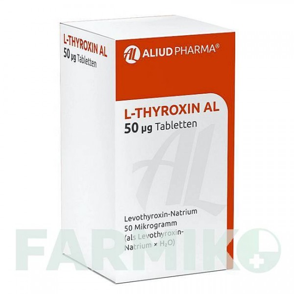 Л ТИРОКСИН (L THYROXIN) 50 мкг таблетки 50 шт - Левотироксин ALIUD PHARMA