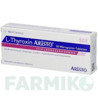 Л ТИРОКСИН (L THYROXIN) 50 мкг таблетки 50 шт - Левотироксин ARISTO PHARMA