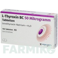 Л ТИРОКСИН (L THYROXIN) 50 мкг таблетки 100 шт - Левотироксин BERLIN-CHEMIE