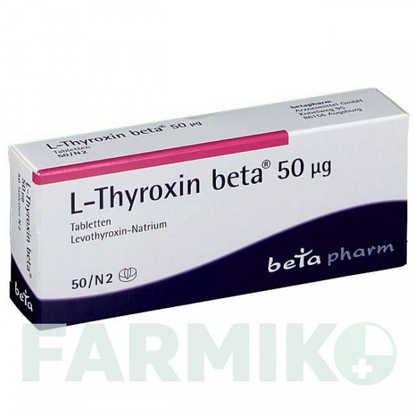 Л ТИРОКСИН (L THYROXIN) 50 мкг таблетки 50 шт - Левотироксин BETAPHARM