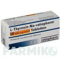 Л ТИРОКСИН (L THYROXIN) 50 мкг таблетки 50 шт - Левотироксин RATIOPHARM