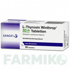 Л ТИРОКСИН (L THYROXIN) 50 мкг таблетки 50 шт - Левотироксин SANOFI