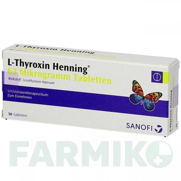 Л ТИРОКСИН (L THYROXIN) 63 мкг таблетки 50 шт - Левотироксин SANOFI