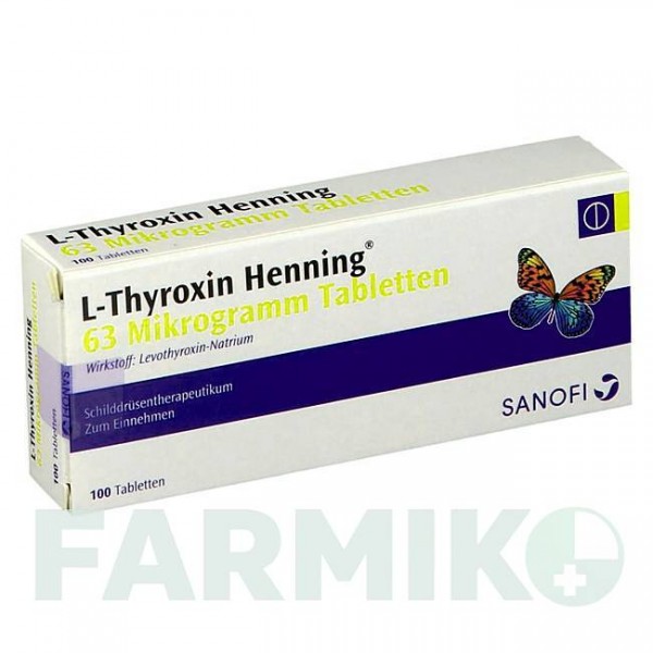 Л ТИРОКСИН (L THYROXIN) 63 мкг таблетки 100 шт - Левотироксин SANOFI