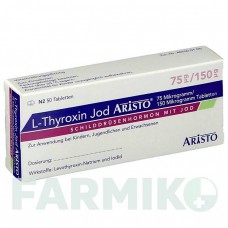 Л ТИРОКСИН (L THYROXIN) 75 мкг/150 мкг таблетки 50 шт - Левотироксин, Йодид калия ARISTO PHARMA