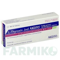 Л ТИРОКСИН (L THYROXIN) 75 мкг/150 мкг таблетки 100 шт - Левотироксин, Йодид калію ARISTO PHARMA